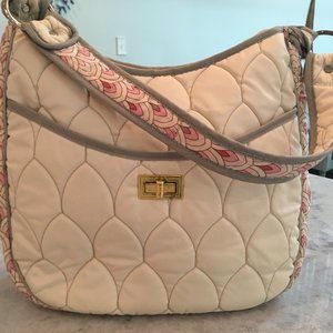 Cinda B Scala Ivory Classic Handbag II